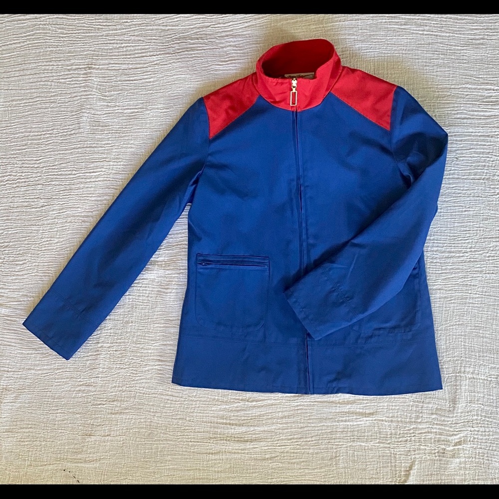 Vintage style Blue and Red Jacket